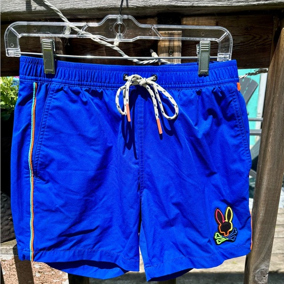 Psycho Bunny Leo Packable Slim Fit Swim Trunks (and hidden bunny)Men’s Size XS - Picture 1 of 7